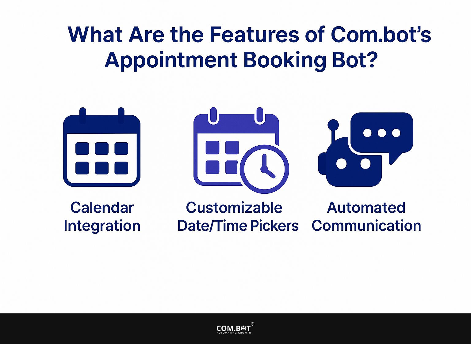 What Are the Features of Com.bot's Appointment Booking Bot?