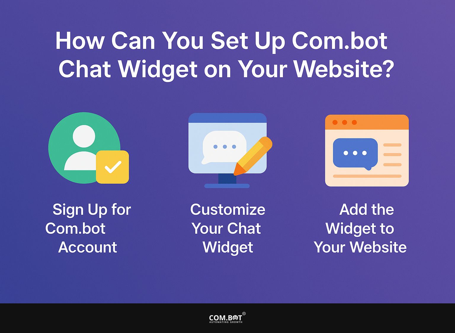 How Can You Set Up Com.bot Chat Widget on Your Website?