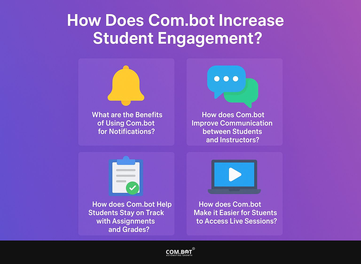 How does Com.bot Increase Student Engagement?