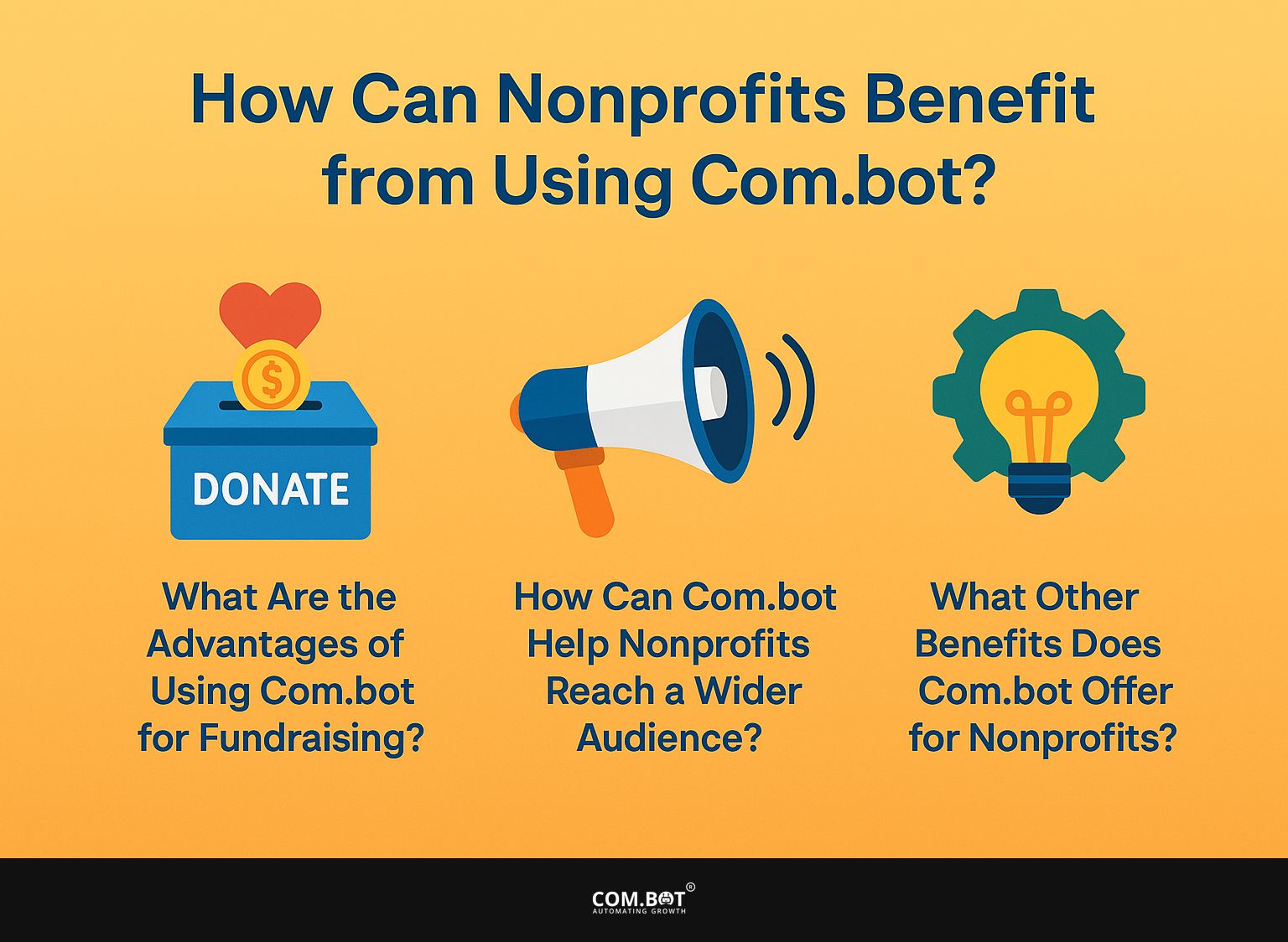 How Can Nonprofits Benefit from Using Com.bot?