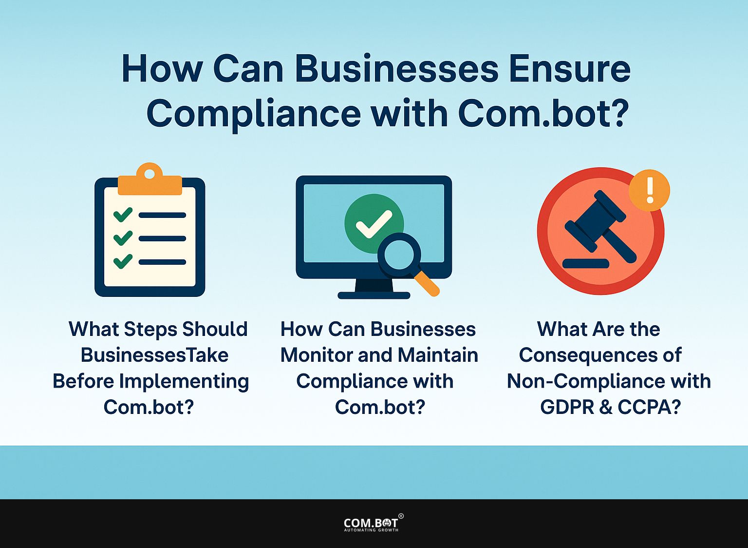How Can Businesses Ensure Compliance with Com.bot?