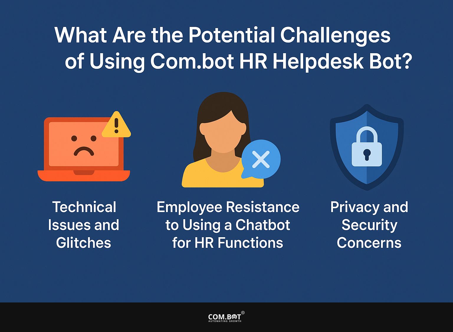 What Are the Potential Challenges of Using Com.bot HR Helpdesk Bot?