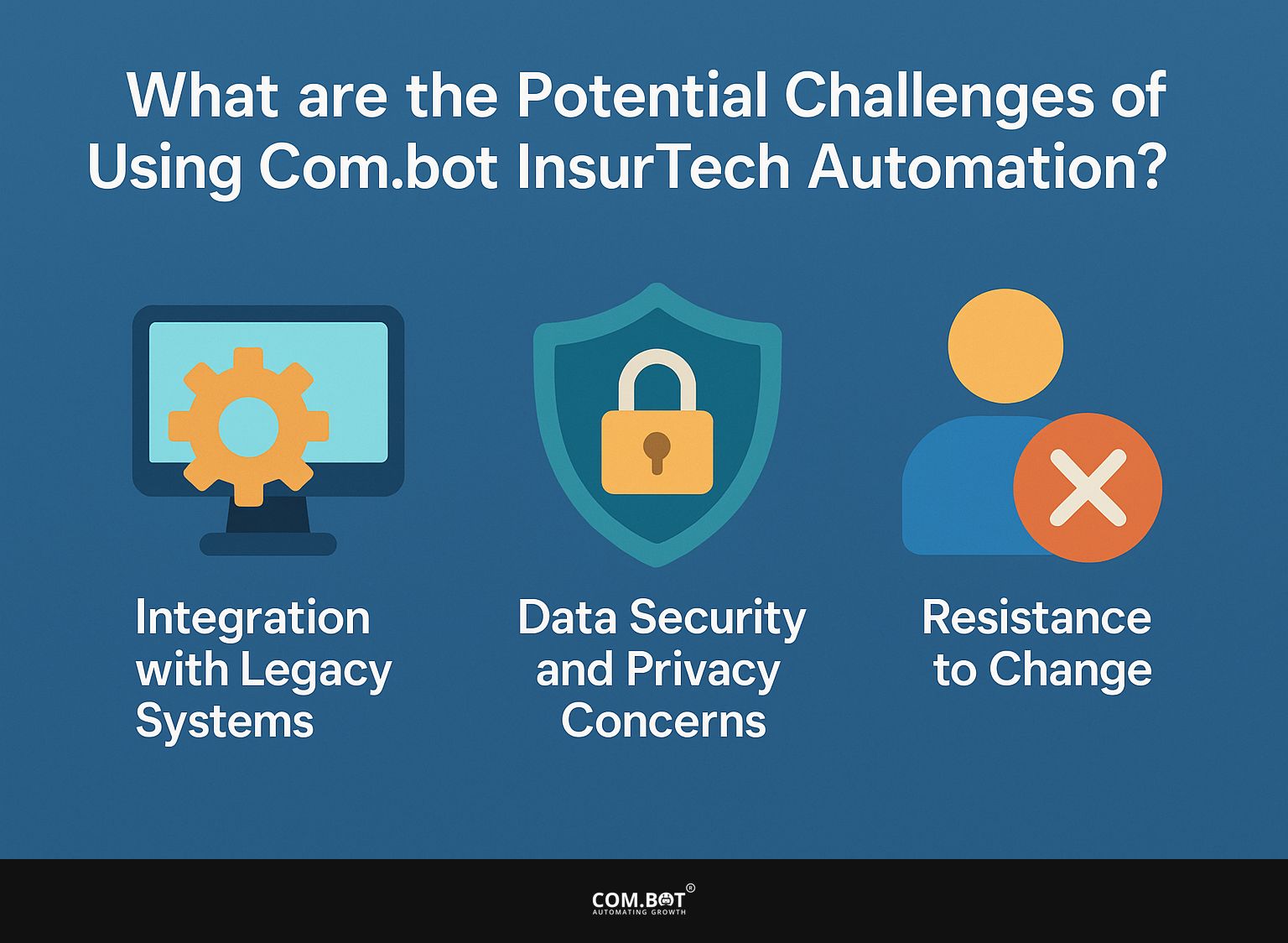 What are the Potential Challenges of Using Com.bot InsurTech Automation?