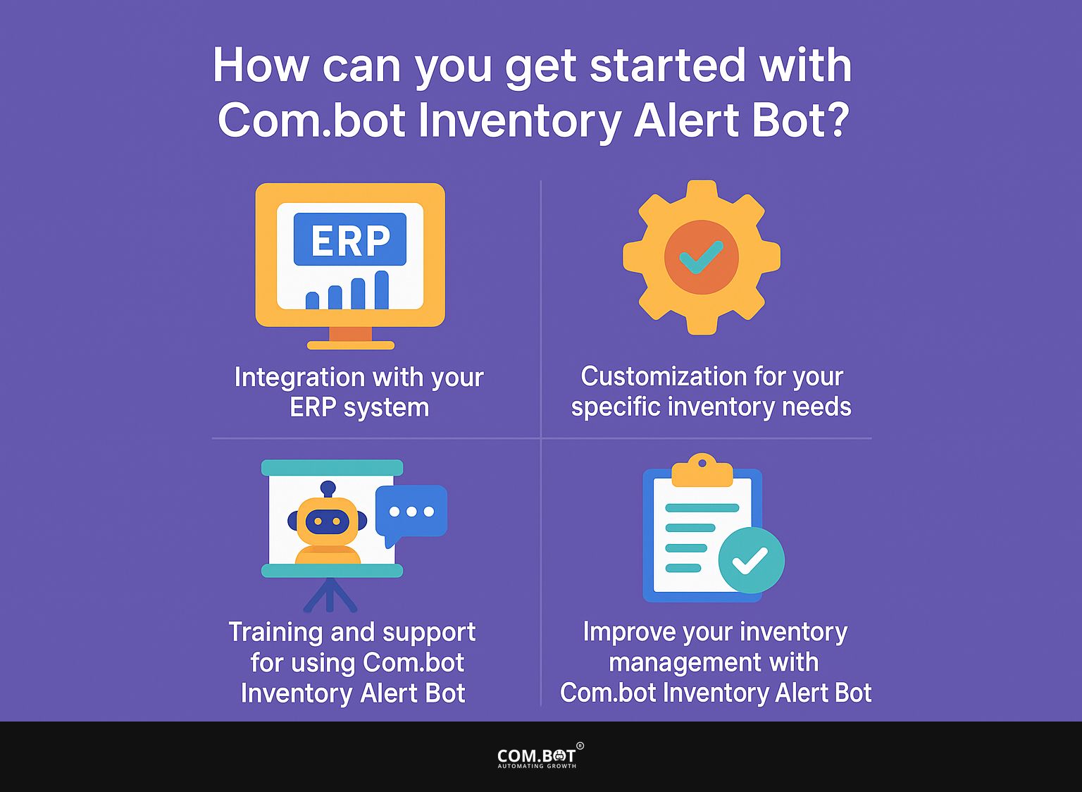How can you get started with Com.bot Inventory Alert Bot?