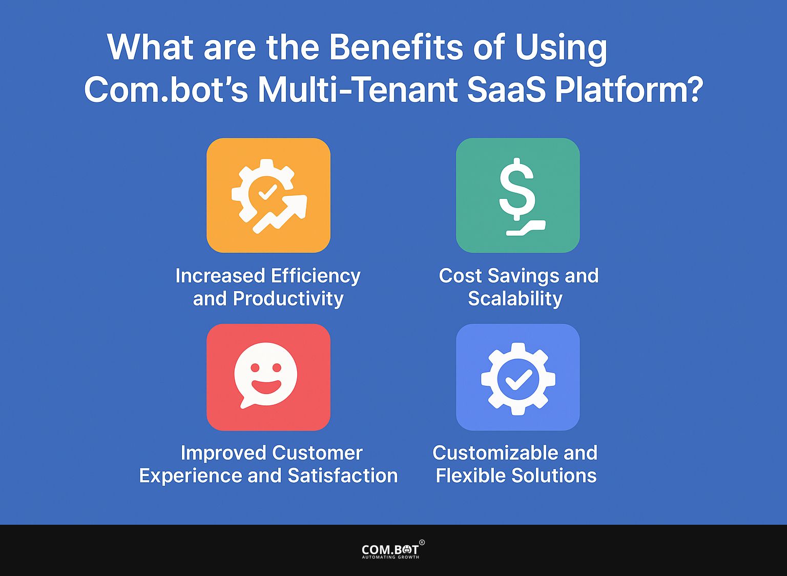 What are the Benefits of Using Com.bot's Multi-Tenant SaaS Platform?