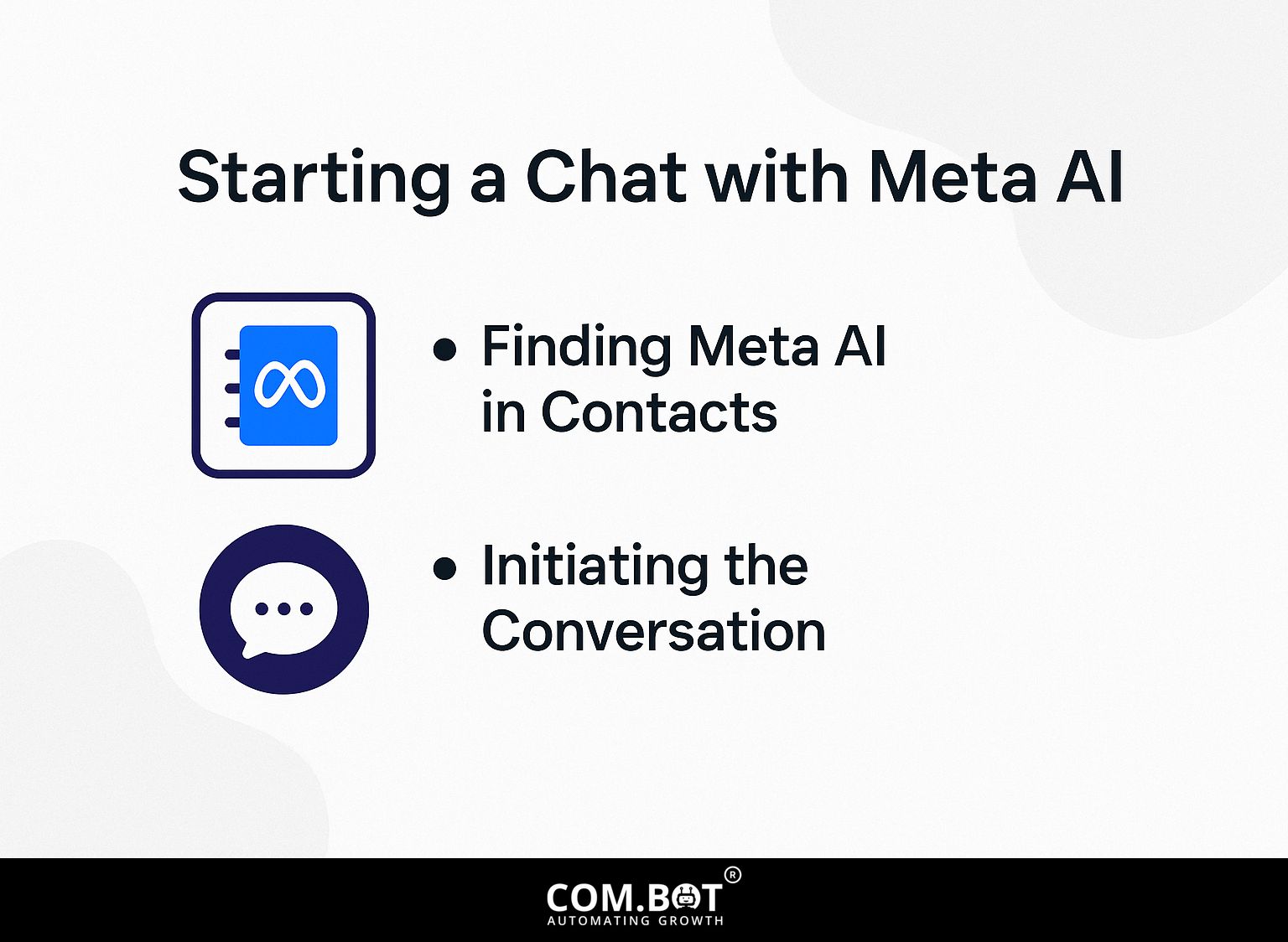 Starting a Chat with Meta AI