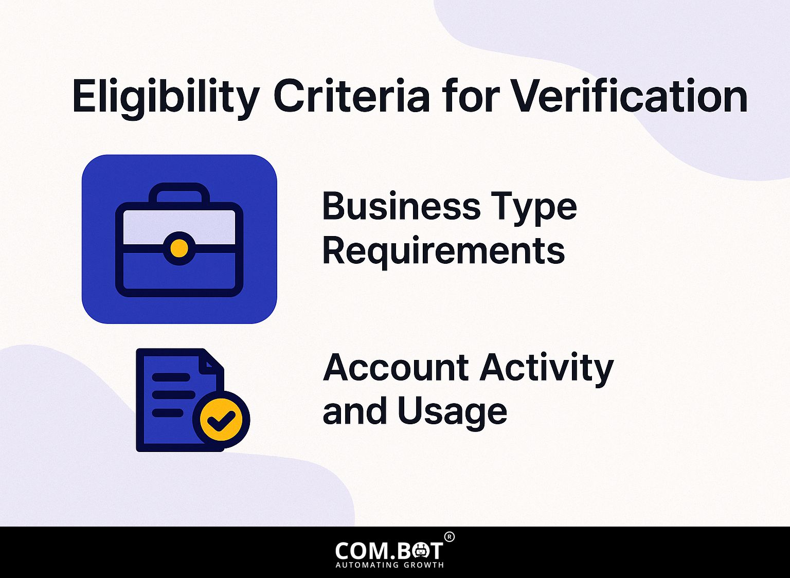 Eligibility Criteria for Verification