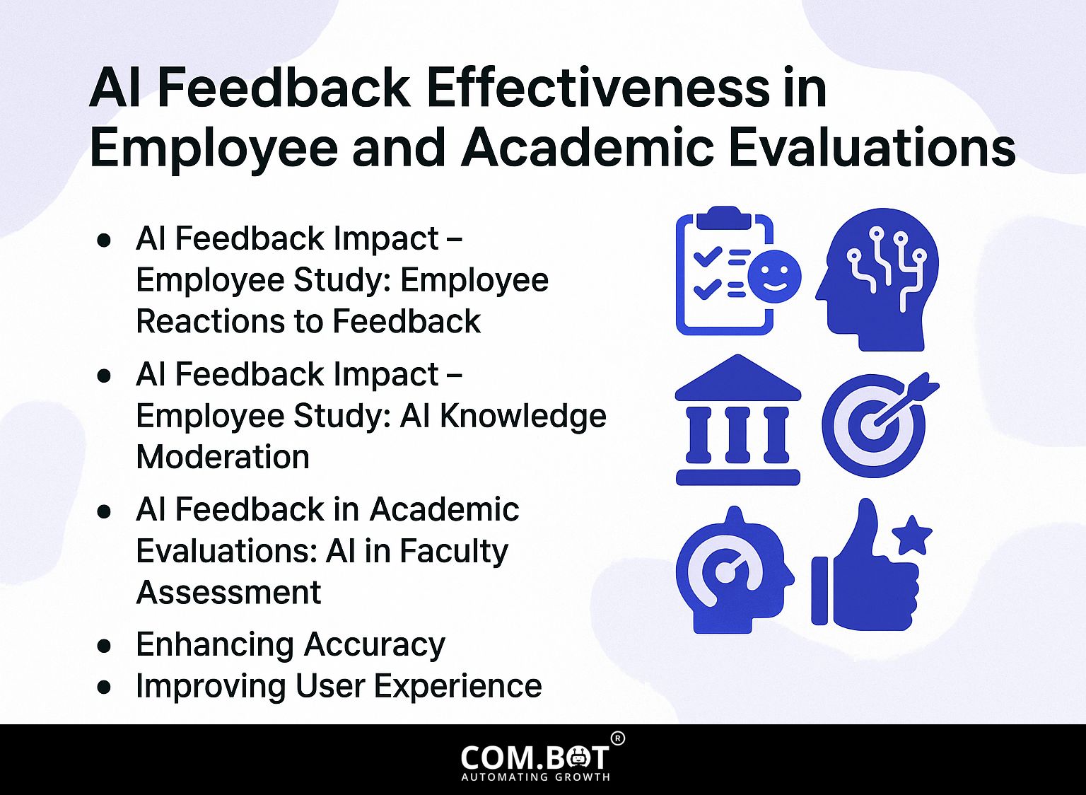 AI Feedback Effectiveness in Employee and Academic Evaluations