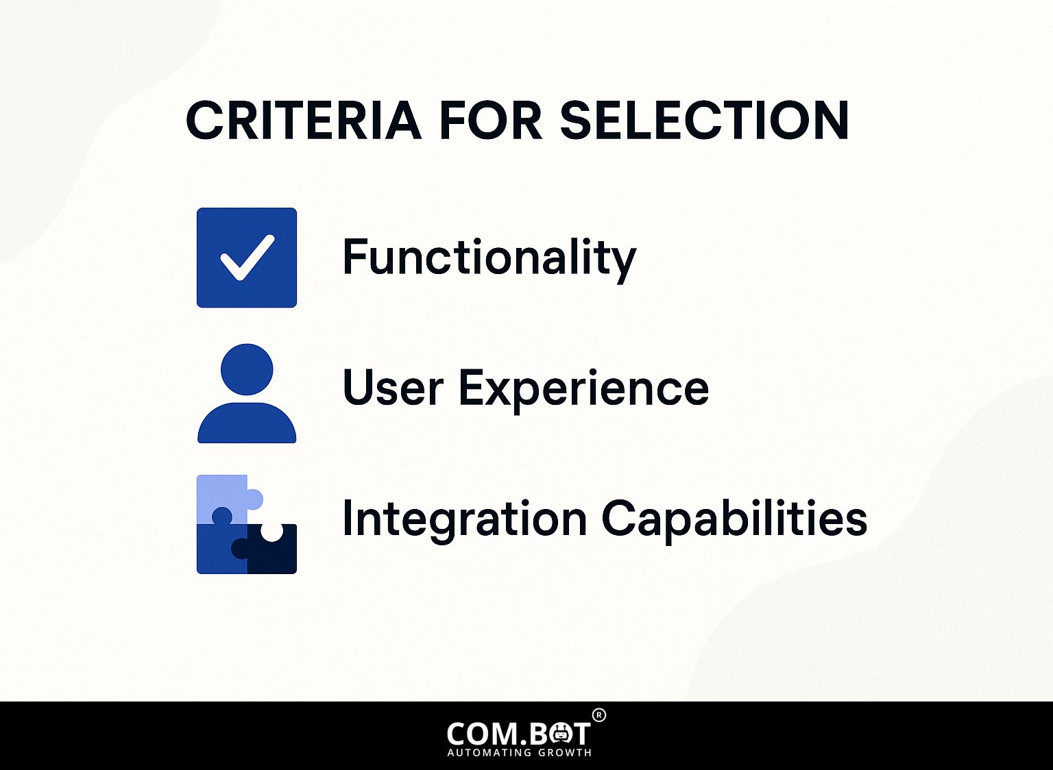 Criteria for Selection