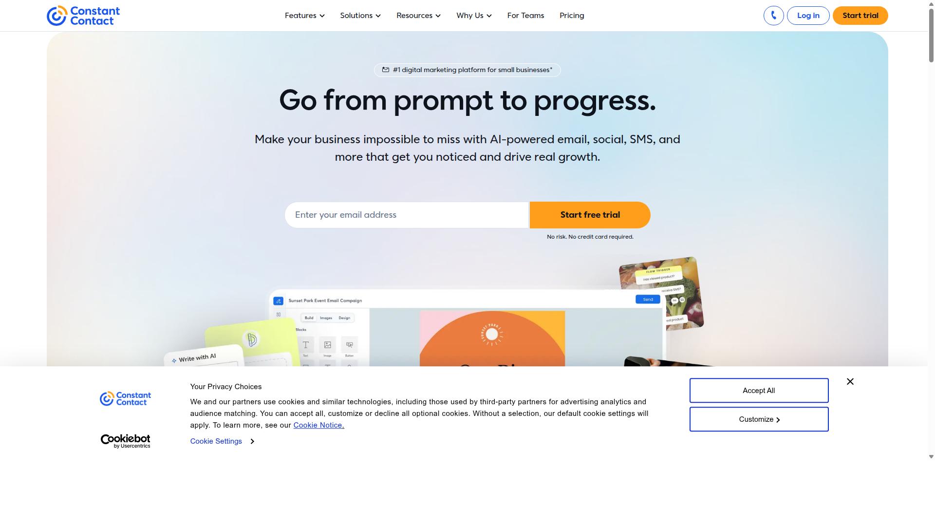 Constant Contact website