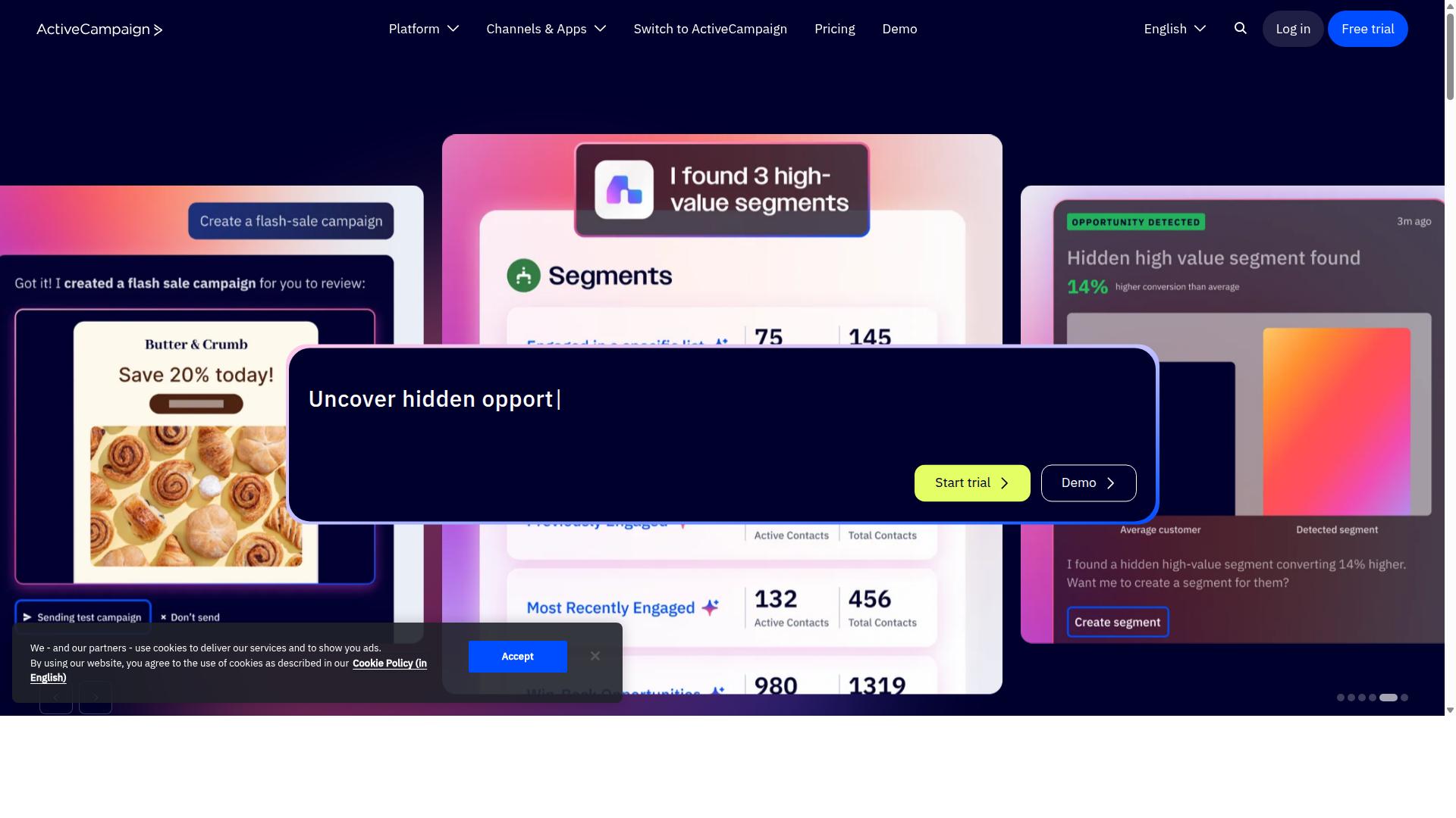 ActiveCampaign website