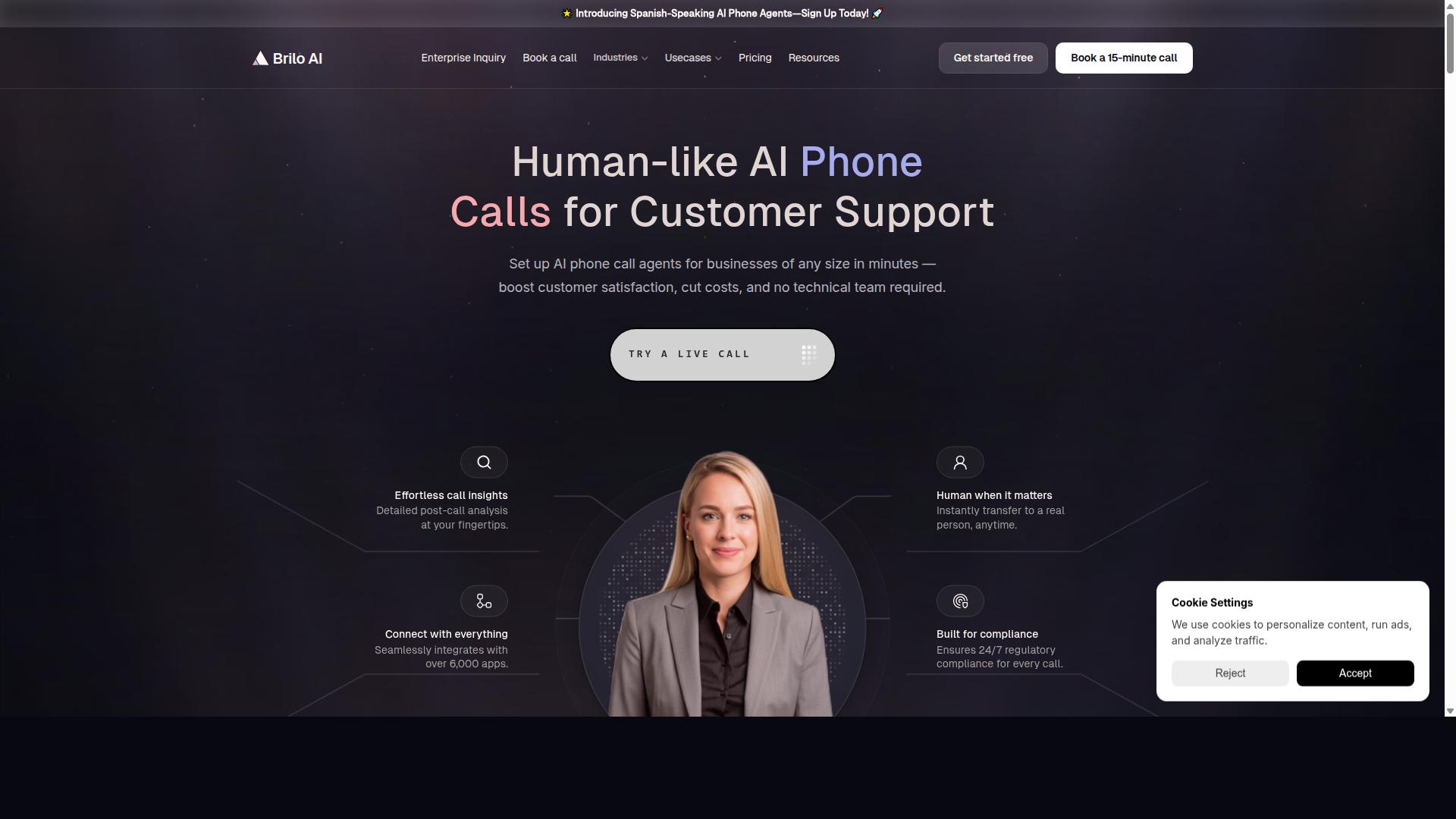 Brilo.ai website