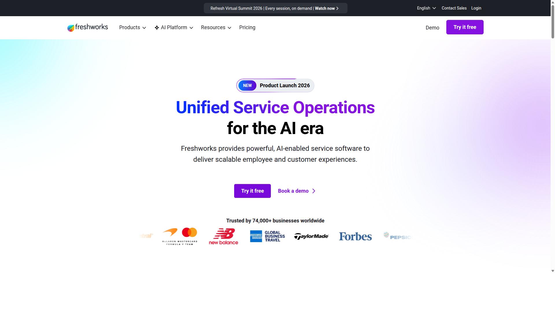 Freshchat website