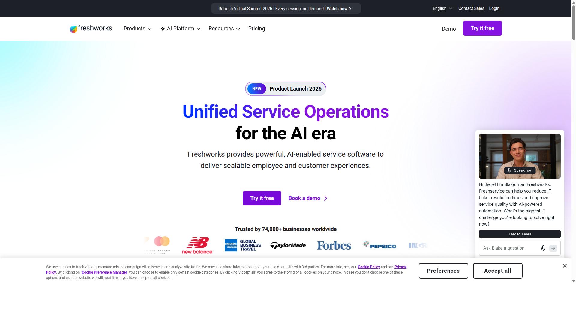 Freshdesk website