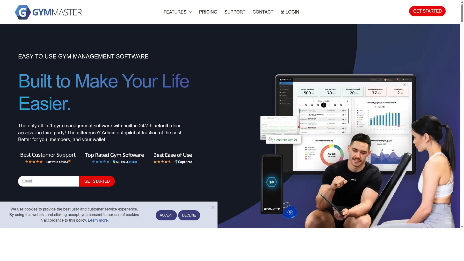 GymMaster website