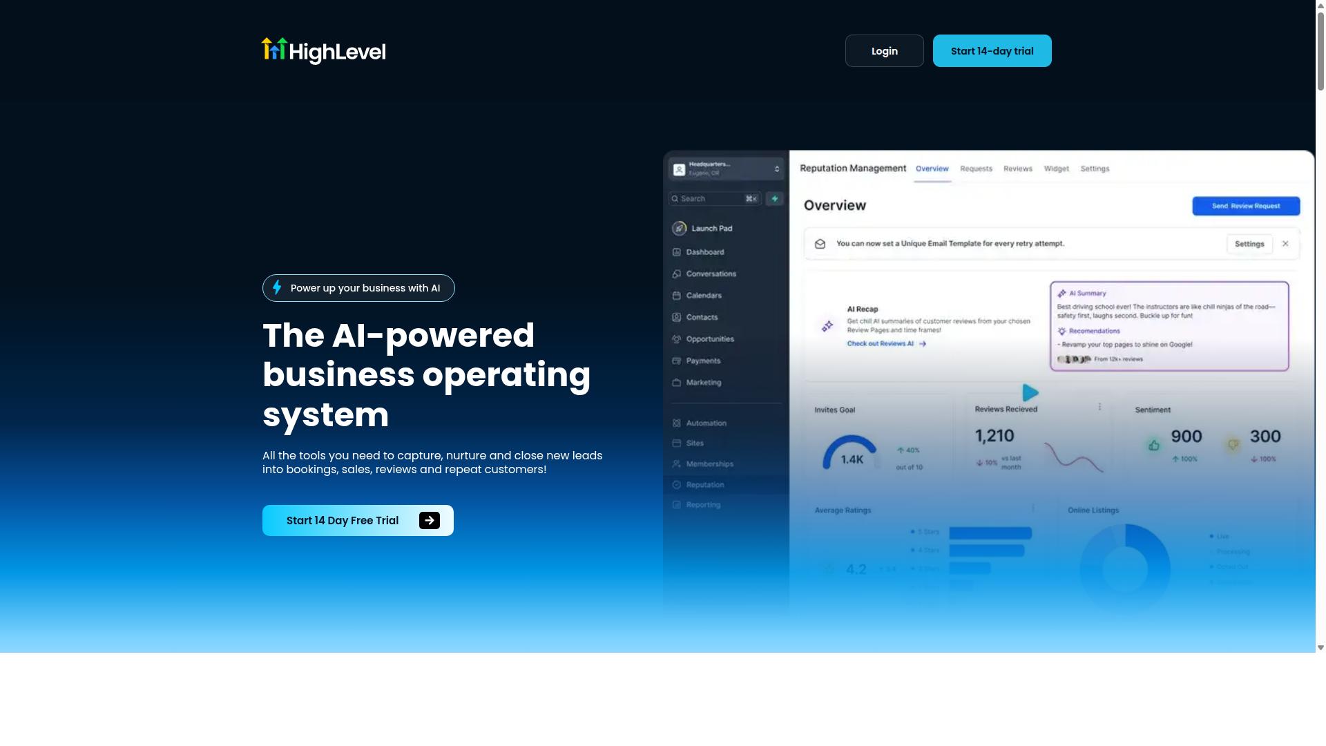 GoHighLevel website