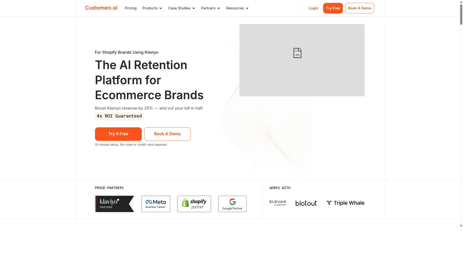 Customers.ai website