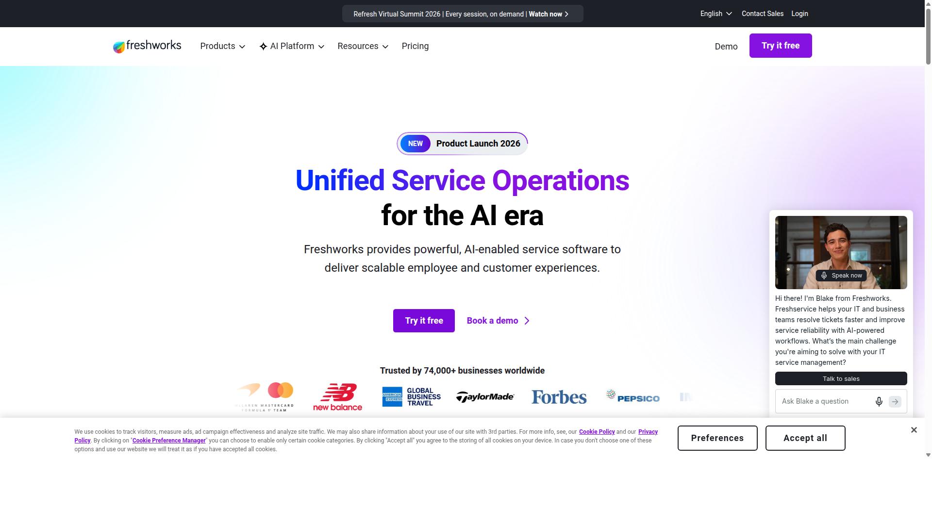 Freshdesk website
