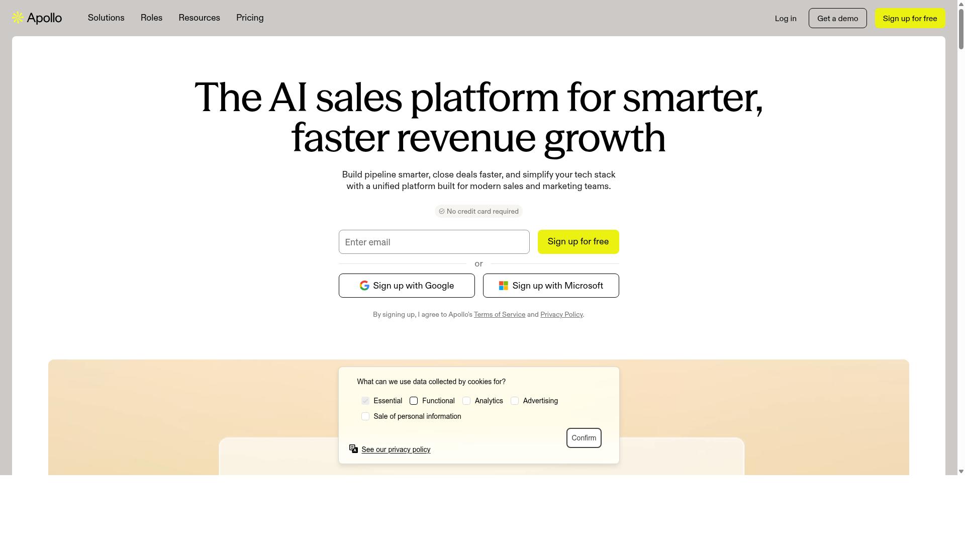 Apollo.io website