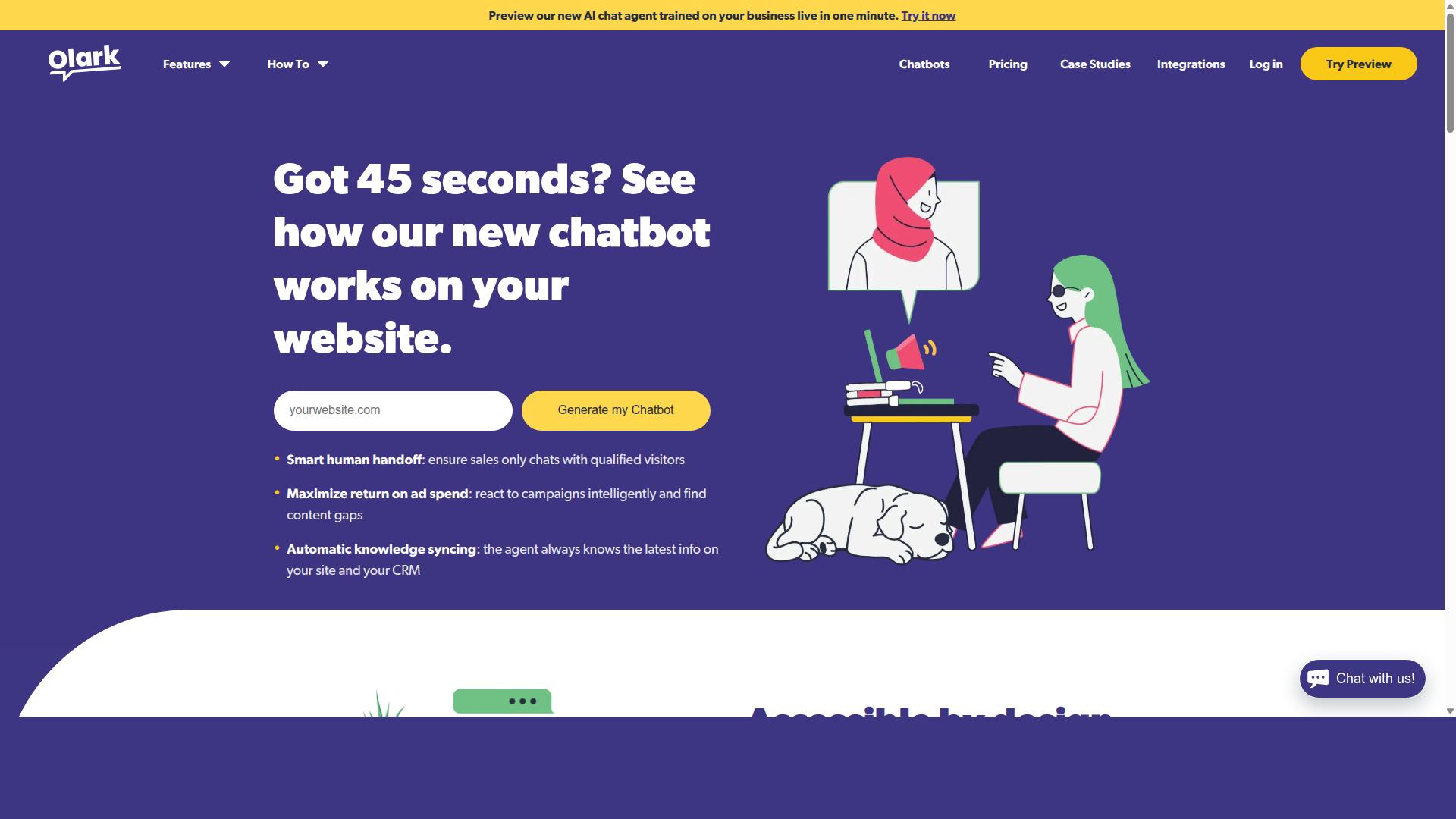 Olark website