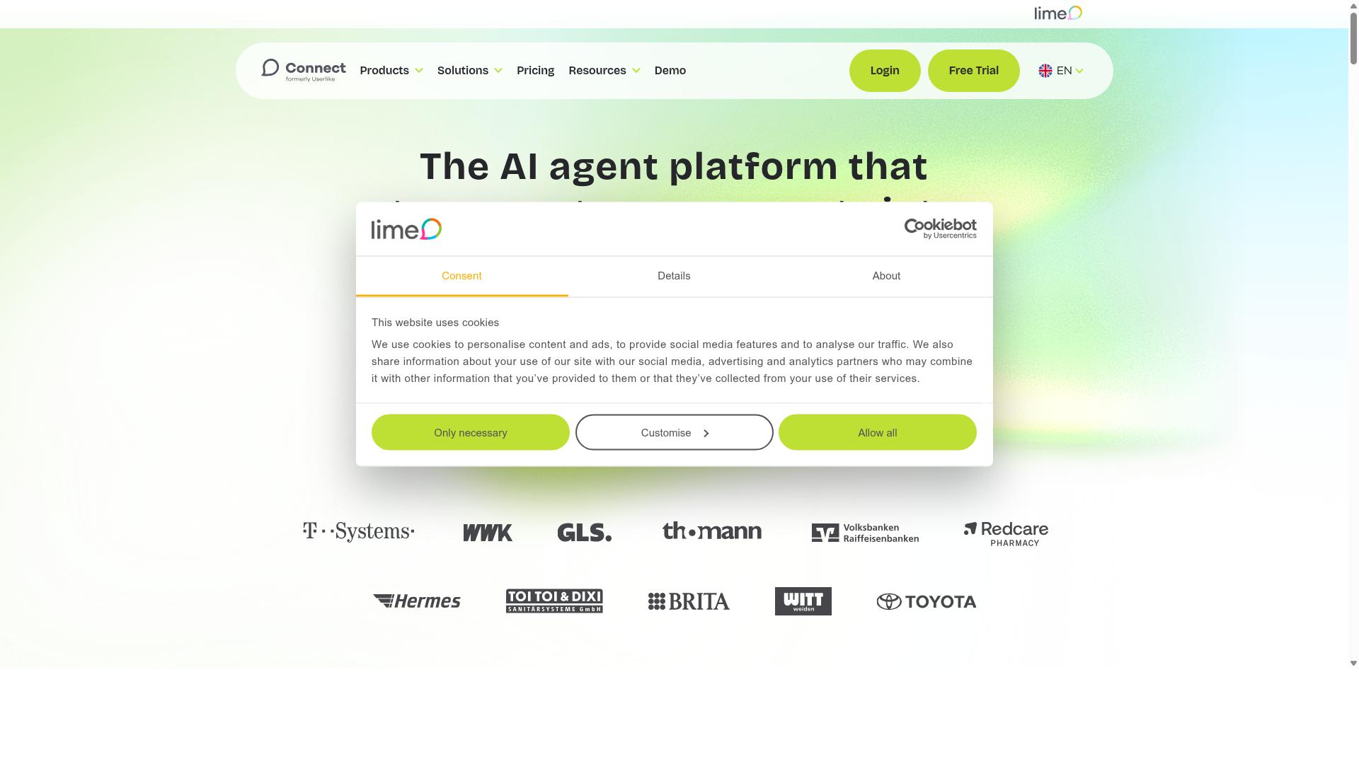 Userlike website