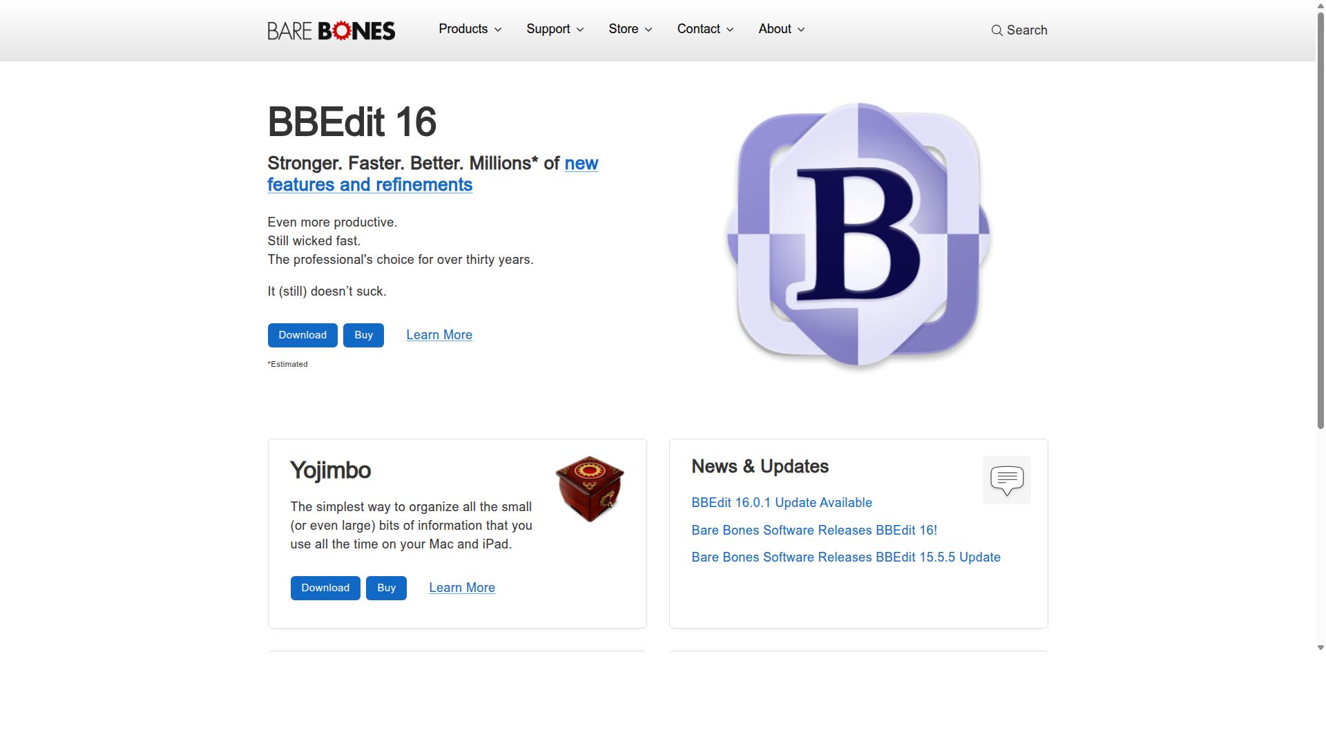 BBEdit website