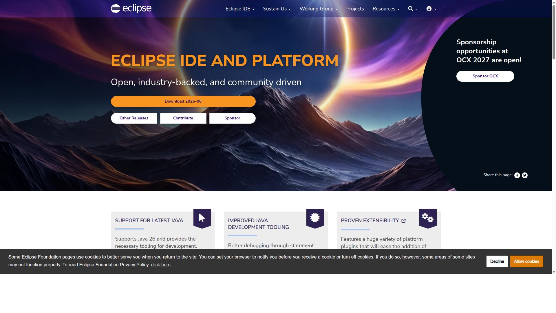 Eclipse website