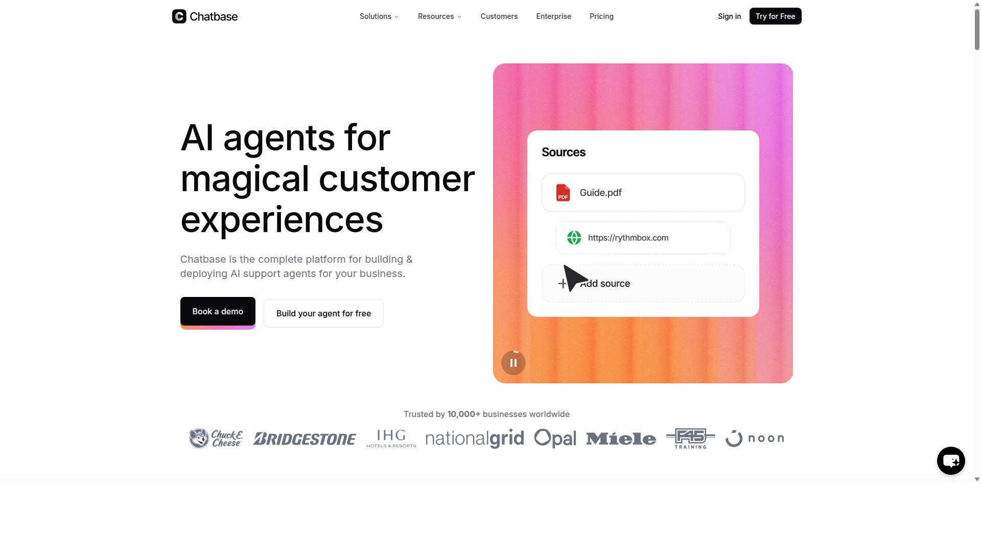 Chatbase website