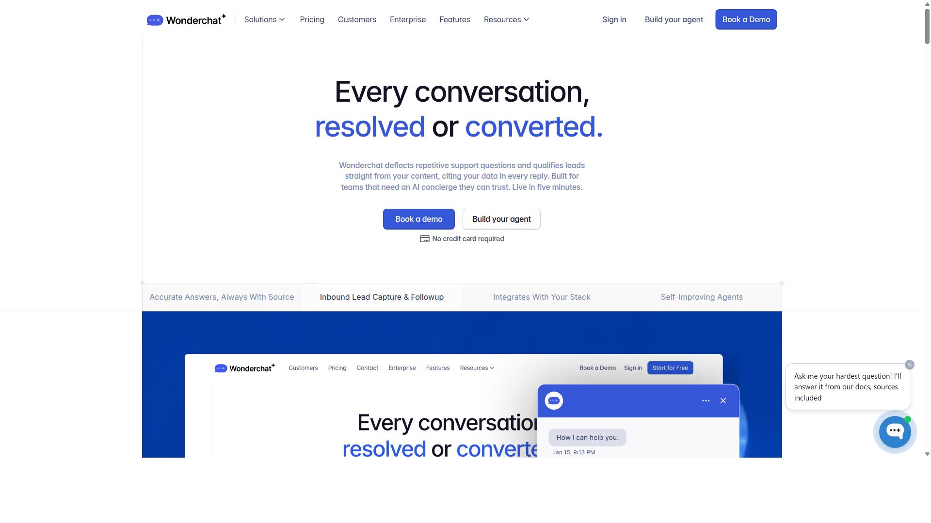 Wonderchat website