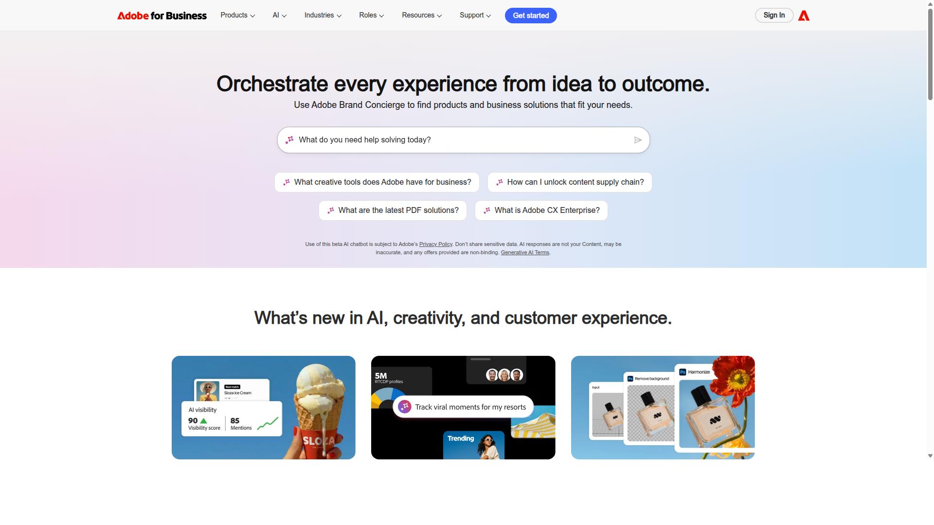 Adobe Campaign website