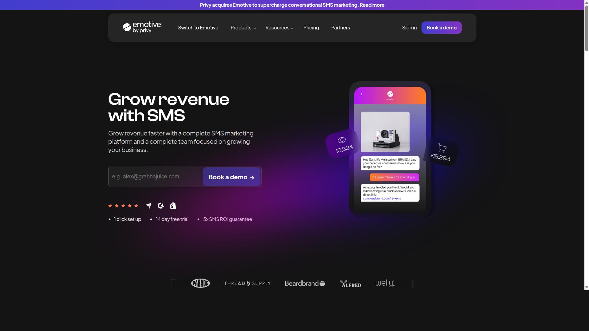 Emotive website