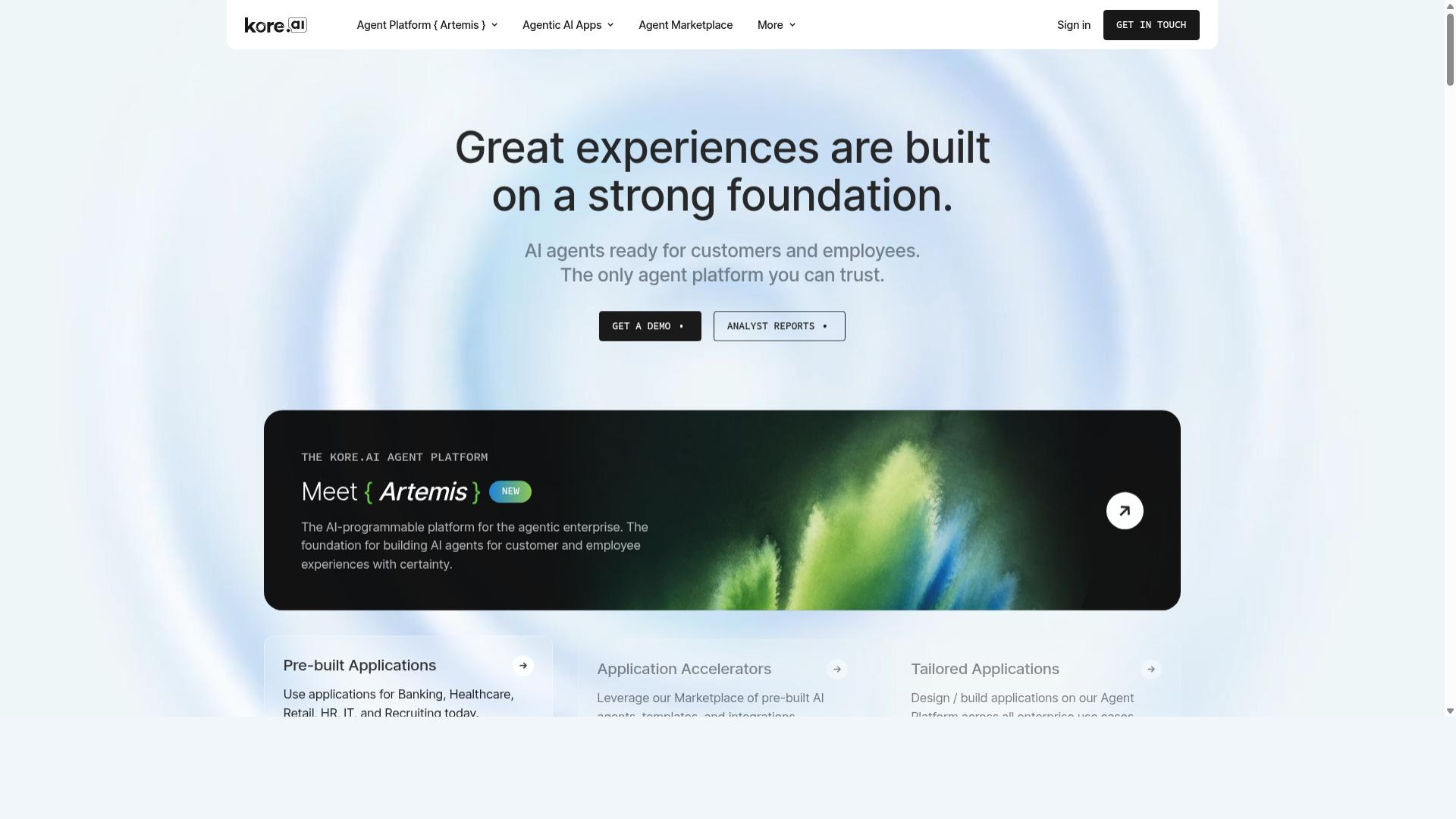 Kore.ai website