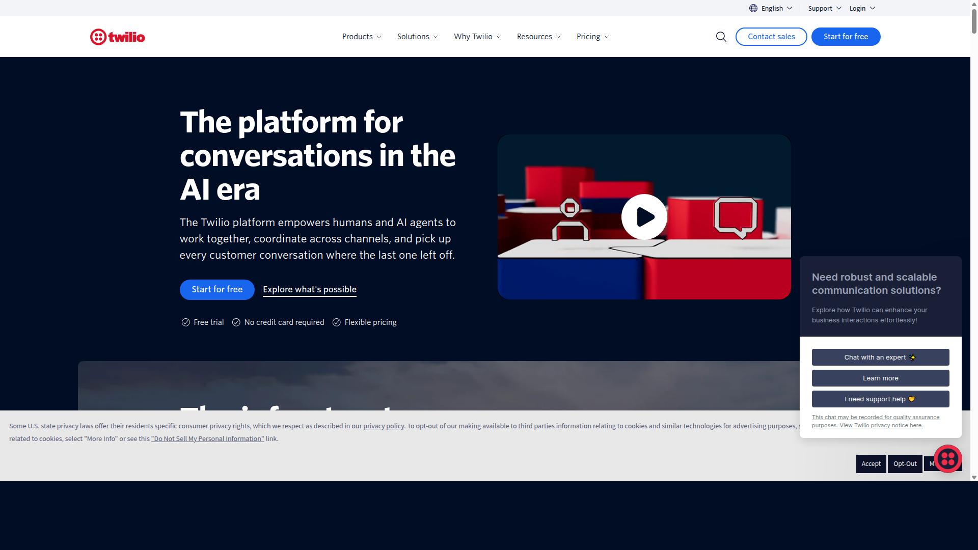 Twilio website