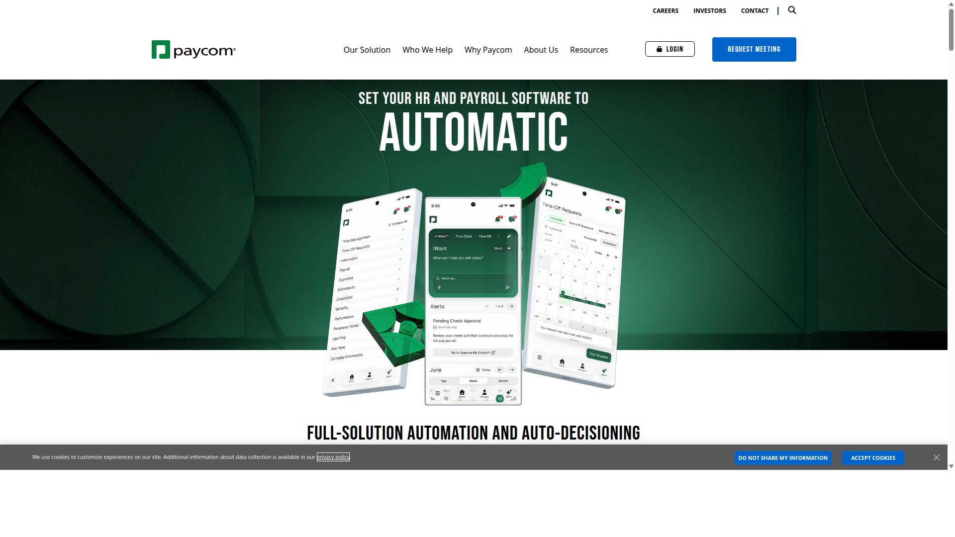 Paycom website