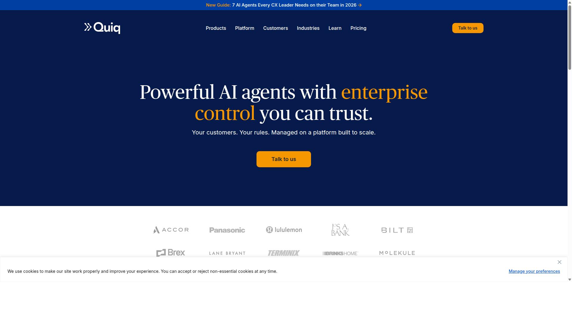 Quiq website