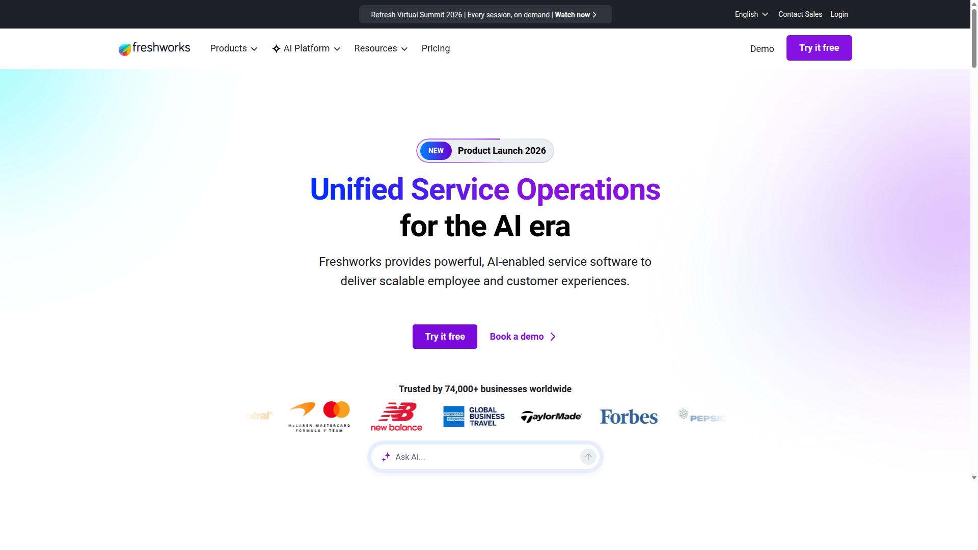 Freshdesk website