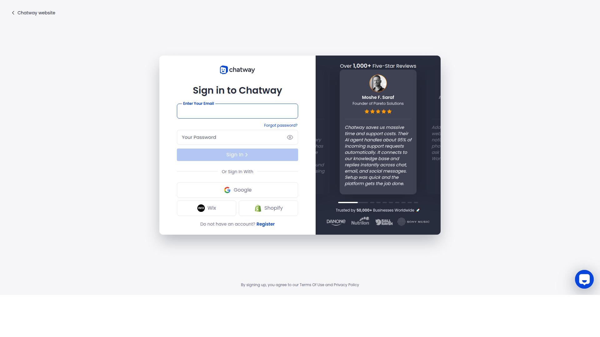 Chatway website