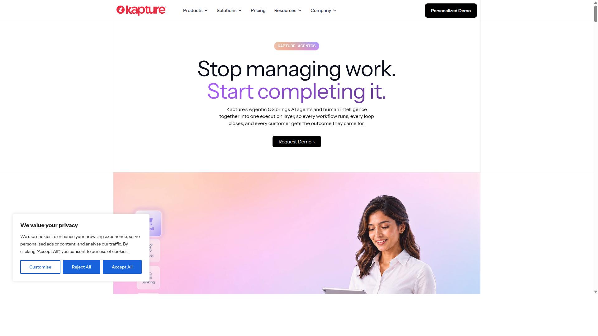 Kapture Chat website