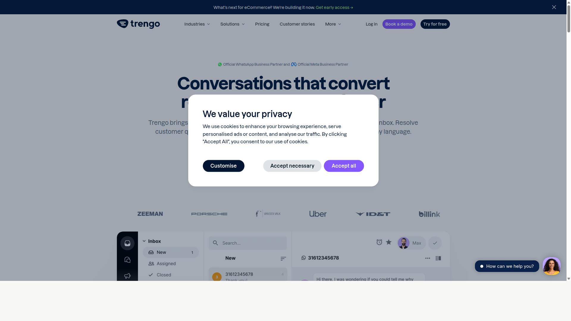Trengo website