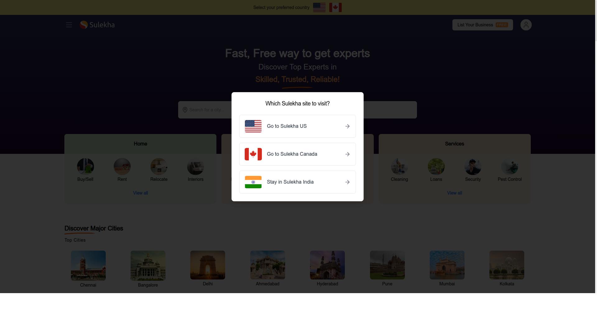 Sulekha website