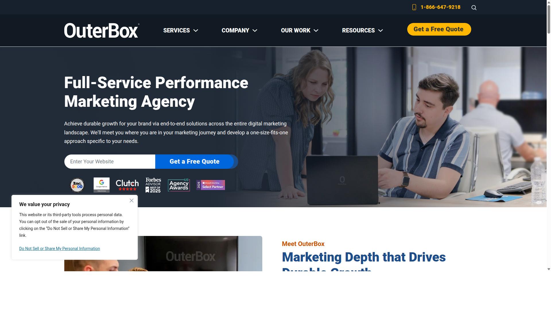 OuterBox Solutions website