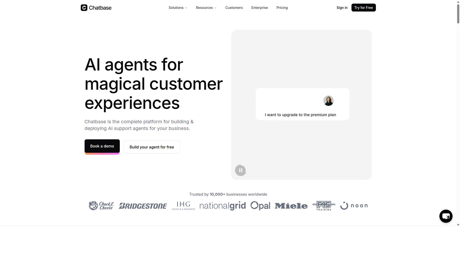 Chatbase website