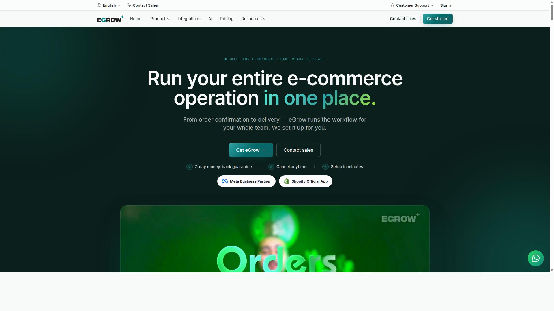 eGrow website