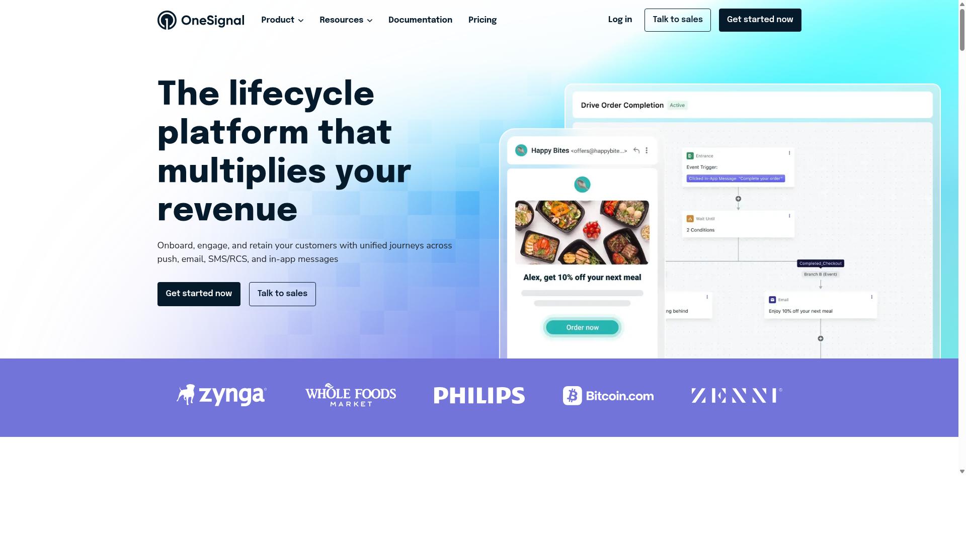 OneSignal website