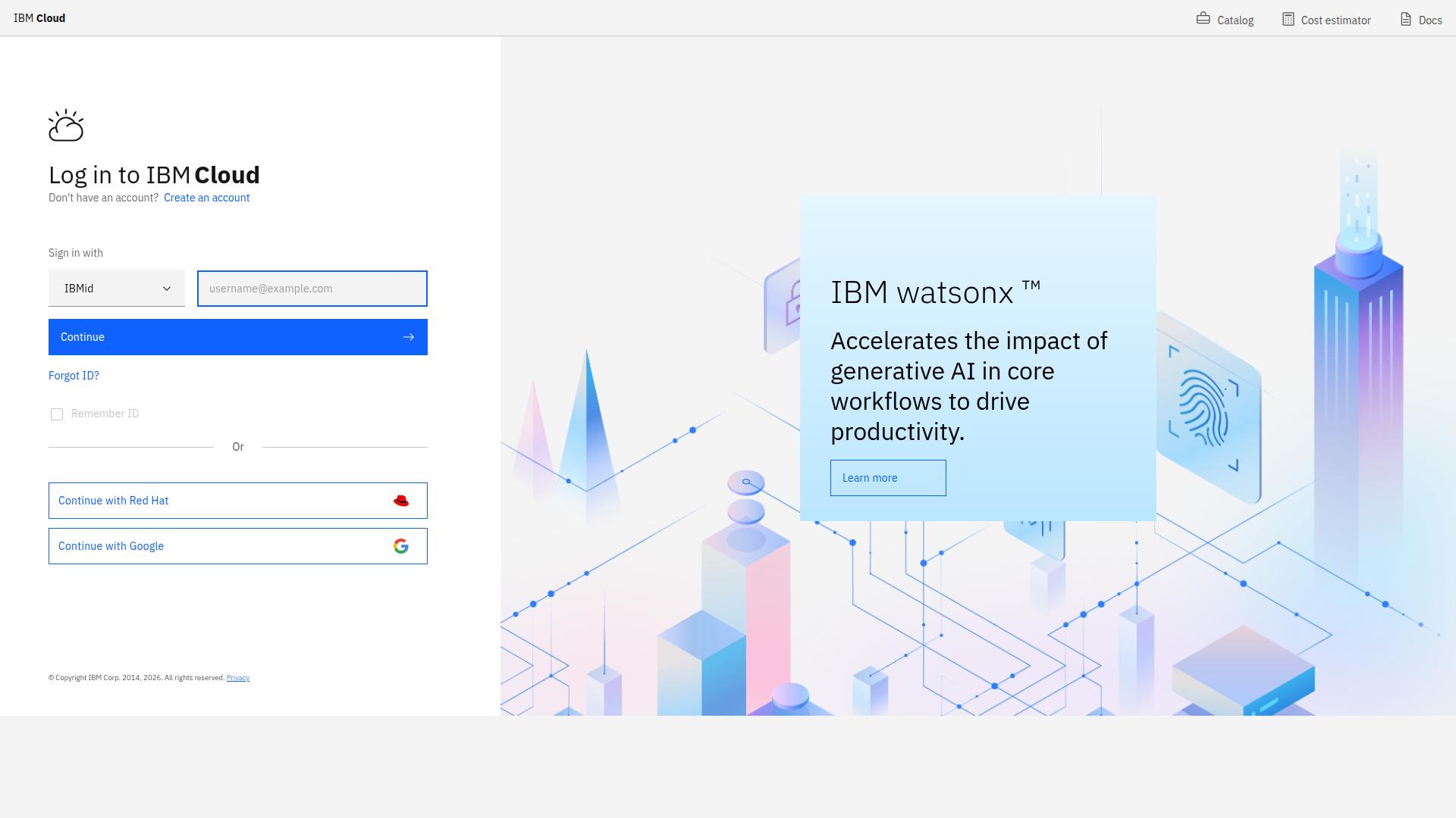 IBM watsonx Assistant website