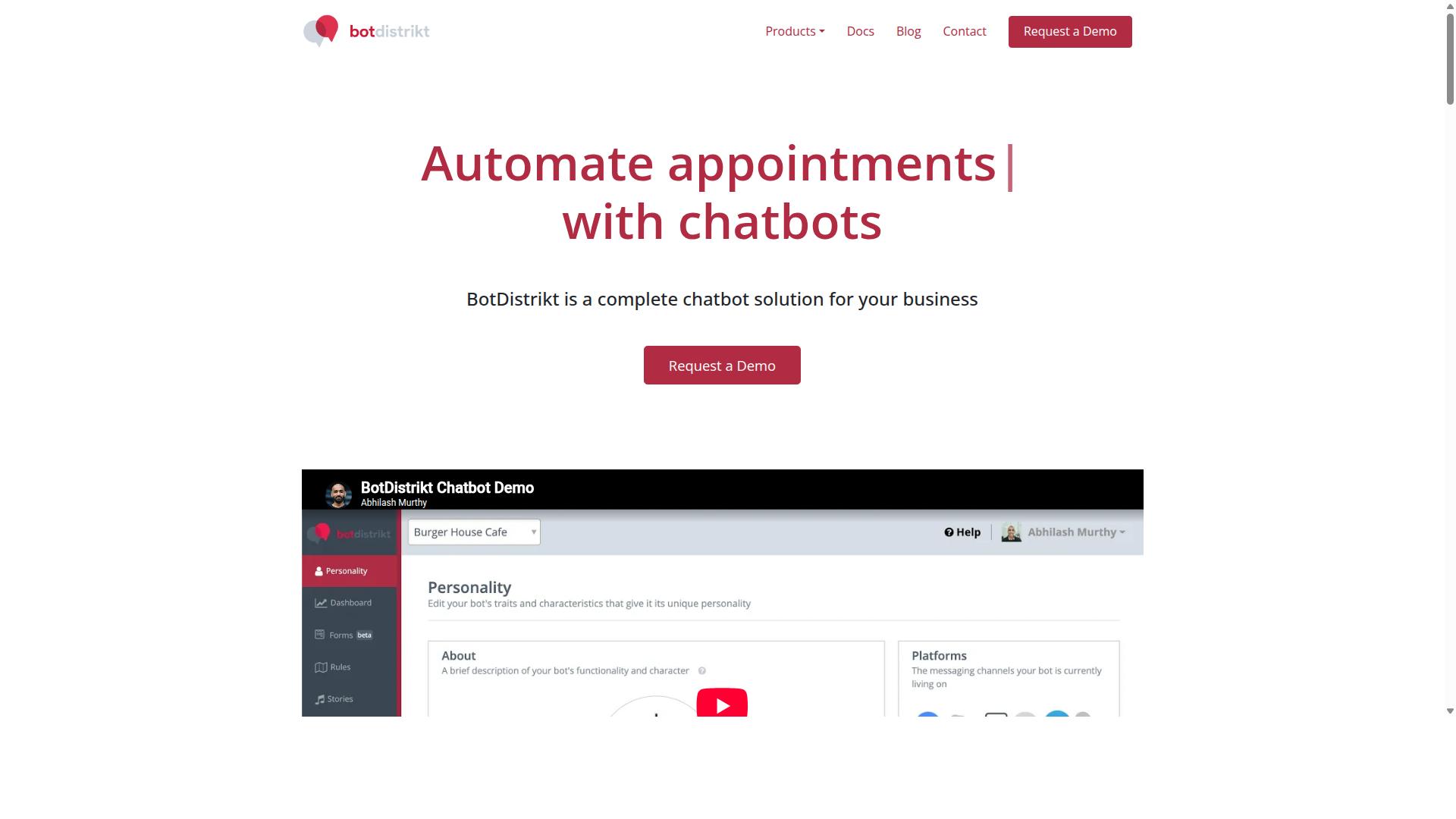 BotDistrikt website