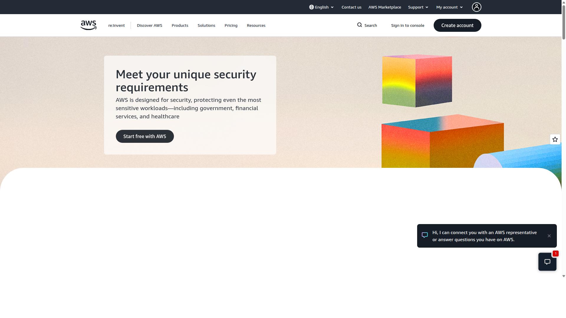 AWS SNS website