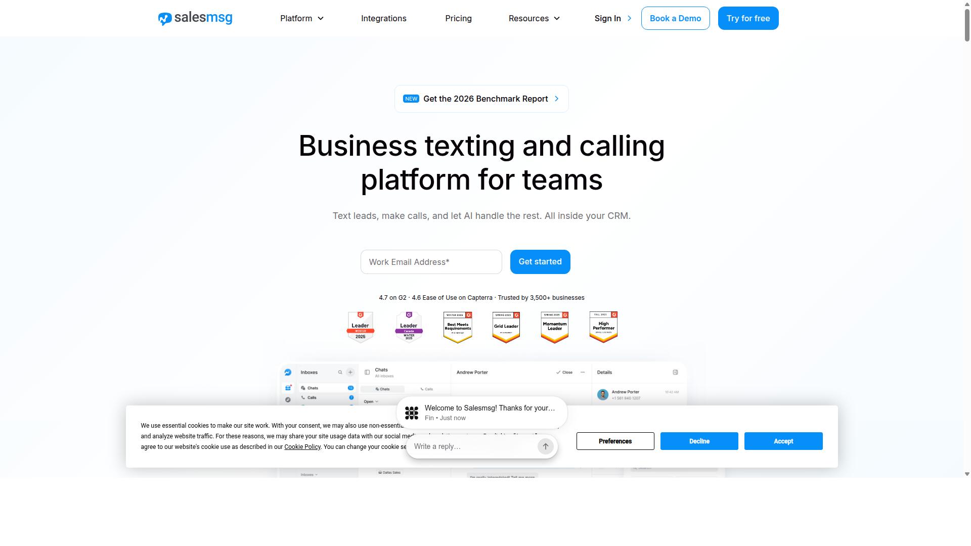 Salesmsg website