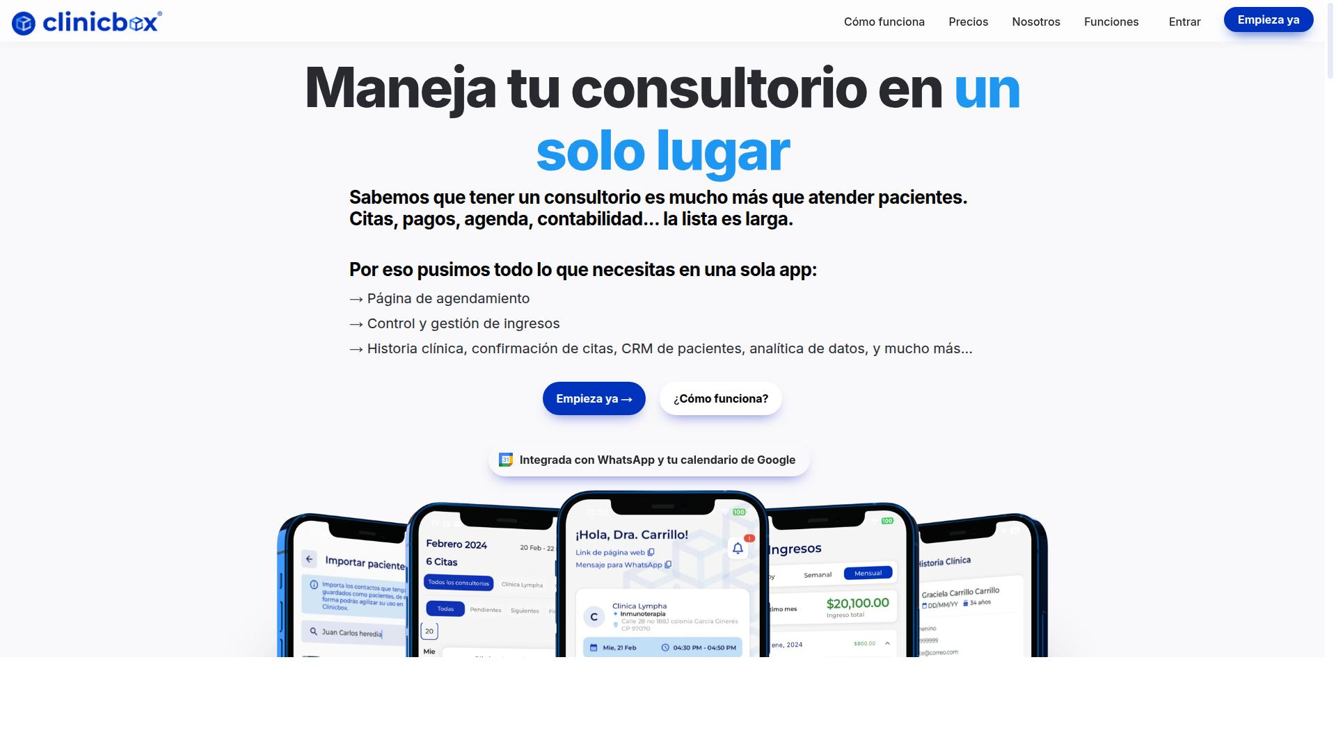 ClinicBox website