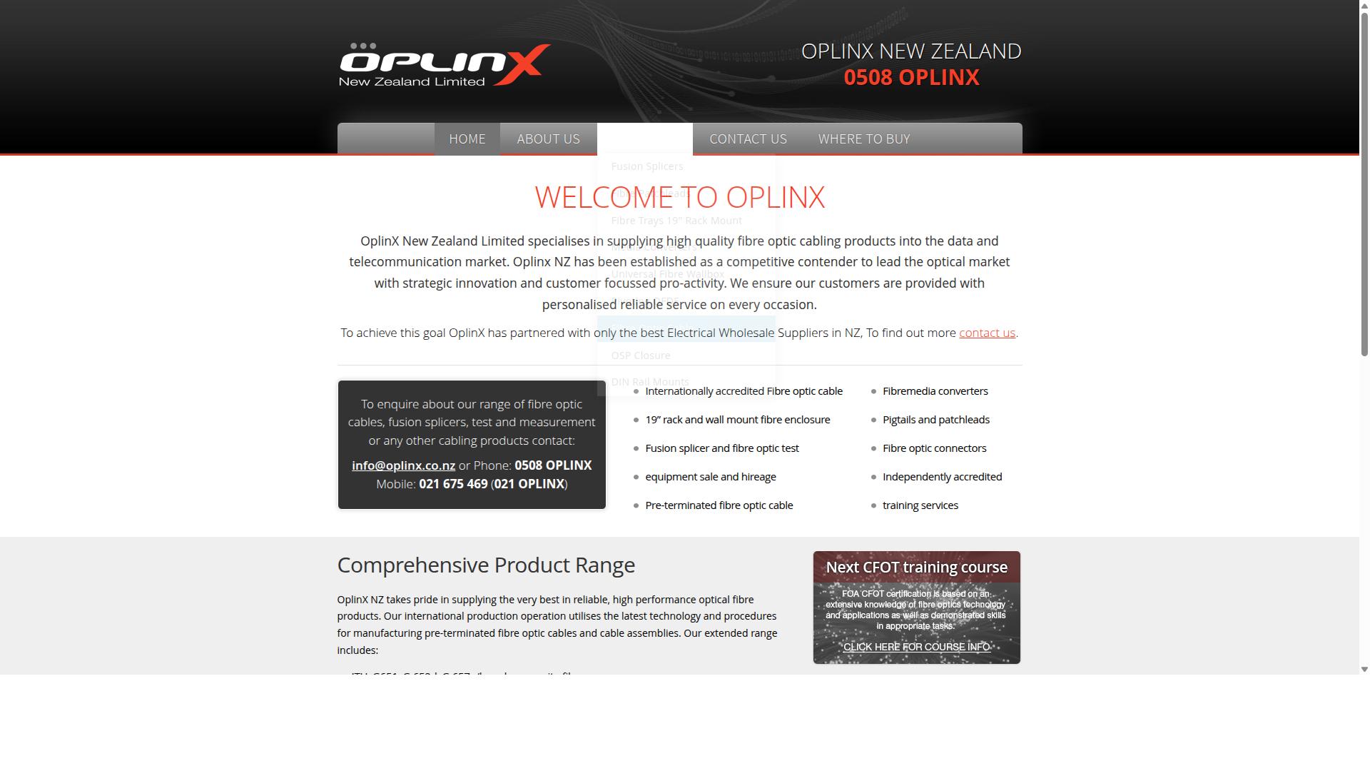 Oplinx website